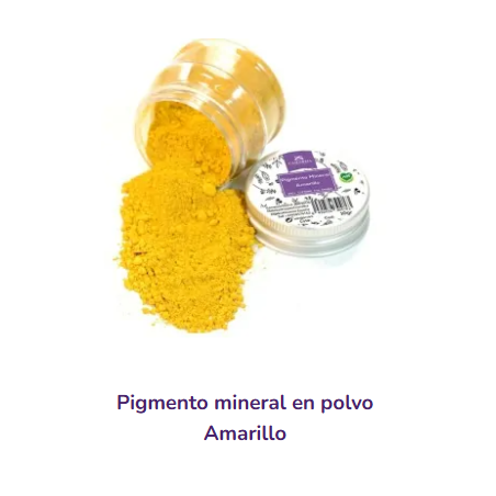 Pigmento mineral en polvo Amarrillo